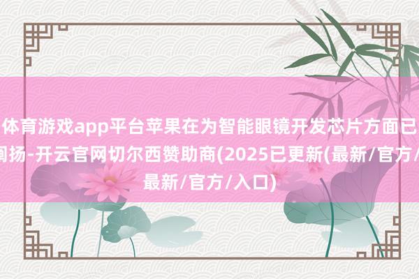体育游戏app平台苹果在为智能眼镜开发芯片方面已得回阐扬-开云官网切尔西赞助商(2025已更新(最新/官方/入口)