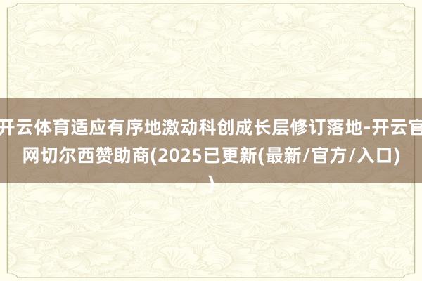 开云体育适应有序地激动科创成长层修订落地-开云官网切尔西赞助商(2025已更新(最新/官方/入口)